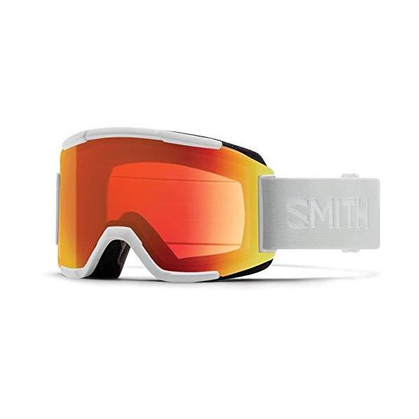 Smith Squad Snow Goggle - White Vapor | Chromapop Sun Platinum Mirror + Ext  並行輸入品