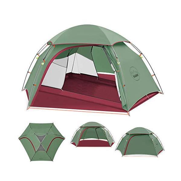 KAZOO 防水バックパッキングテント 超軽量 2人用 軽量 キャンプテント