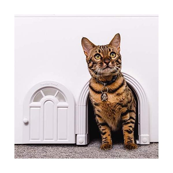 Purrfect Portal Interior Cat Door - No-Flap Cat Door for Interior Door, Cat 並行輸入品