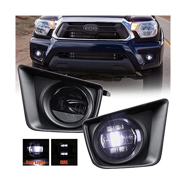 LEDフォグライト DRL付き Tacoma 2012 2013 2014 2015 バンパーフォグ