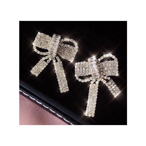 ピアス レディース シルバー925 アクセサリー リボン 可愛い 両耳 レディース おしゃれ プレゼント 母の日 誕生日 お出かけ デ 金属アレルギー