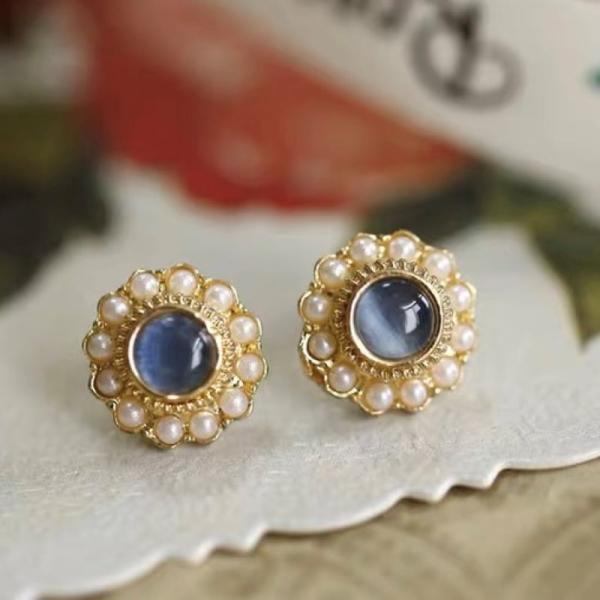 シルバー925 可愛い ピアス ストーン パール ミニ ピアス  ストーン パール フラワー 結婚式 母の日 パーティー ピアス 金属アレルギー プレゼント 送料無料