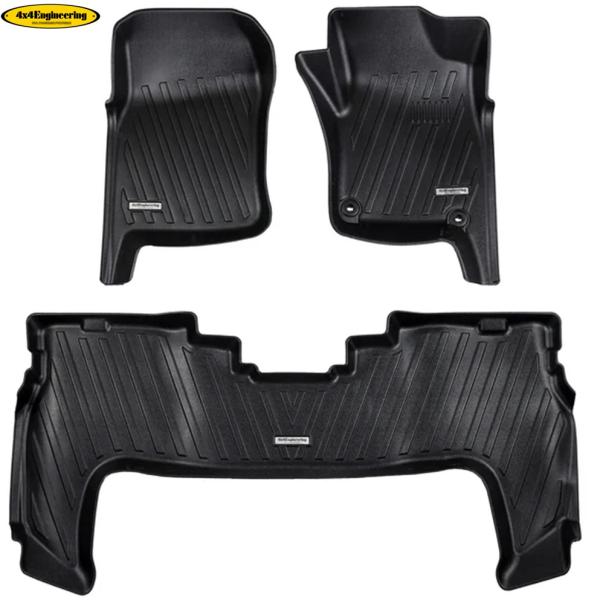 【4x4エンジニアリング】3Dフロアマット フロント/セカンドセット（130-FSA）ランドクルーザー70 GRJ76K/GRJ79K