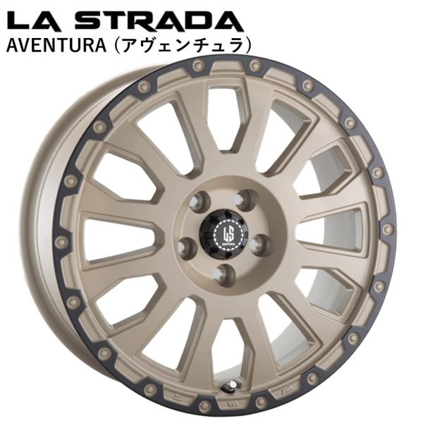 LA-STRADA AVENTURA (ラ ストラーダ アヴェンチュラ) 18 x 8.0 +40 5H/114.3 SDAR (ソリッドデザート) ｘ 4本　