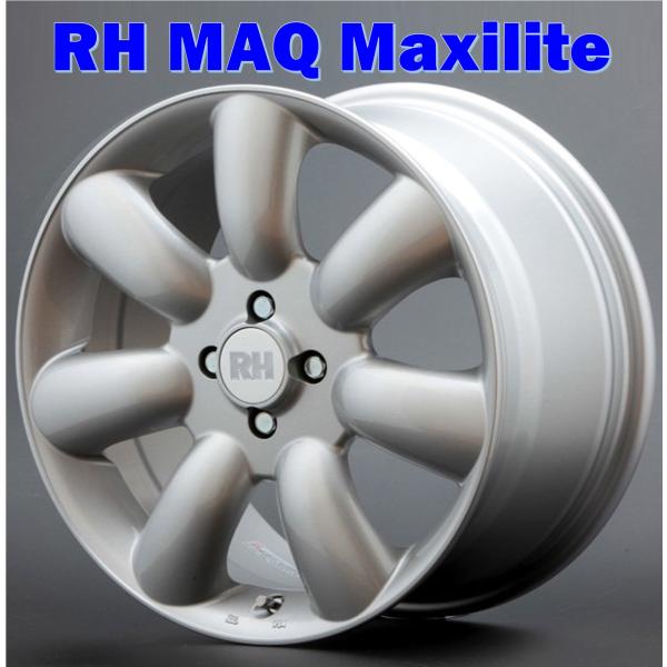 最終値下げ！マキシライト17インチ4本セット　4穴 7J ET35 PCD100 RH NAQ MAXILITE【マキシライト】17x7.0 ＋35 4H/100 シルバー x4本