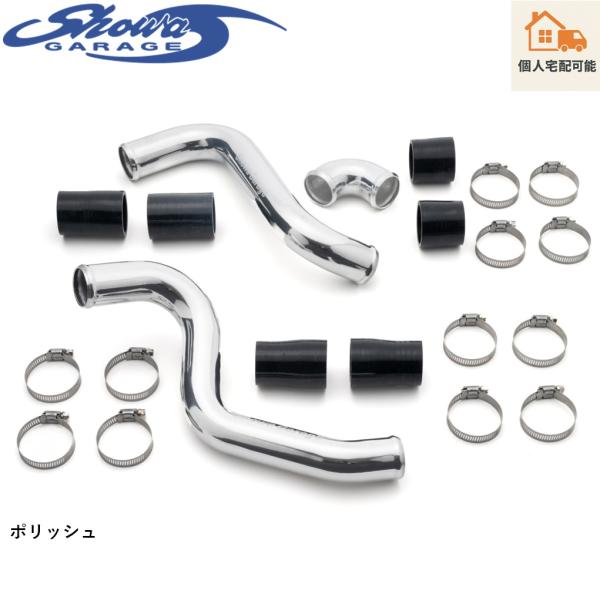 適合車両情報ジムニー JB64Wブースト時の圧力損失を低減しエンジンレスポンスを向上させるパイピングキット。タービンからインタークーラー、スロットルボディまでをアルミ製パイプでジョイントします。本体材質にアルミ、ジョイント部にシリコンを採用...