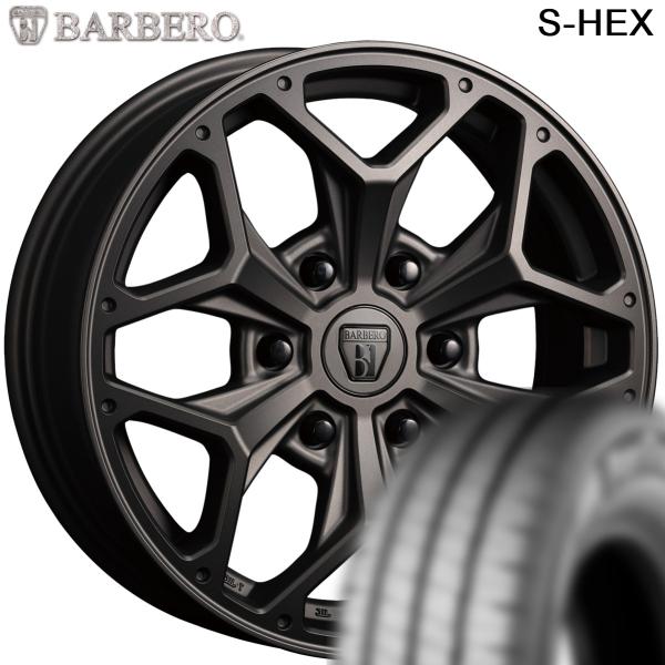 ハイエース ☆数量限定☆ クリムソン【バルベロ】BARBERO S-HEX 17x6