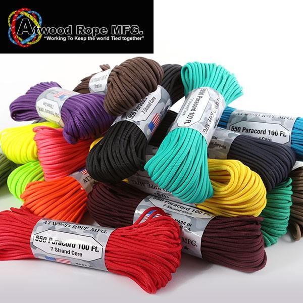 �p���R�[�h 550Lbs 30m �A�g�E�b�h ���[�v ATWOOD ROPE MFG. �A�E�g�h�A ��� �A�N�Z�T���[ ��� �ϋv�� �T�o�Q�[ paracord
