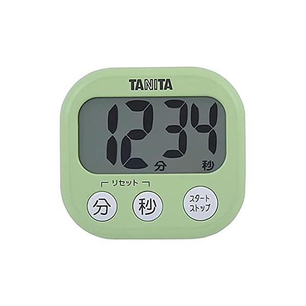 他サイト： タニタ キッチン タイマー マグネット付き 大画面 100分 グリーン TD-384 GR でか見えタイマーの商品画像