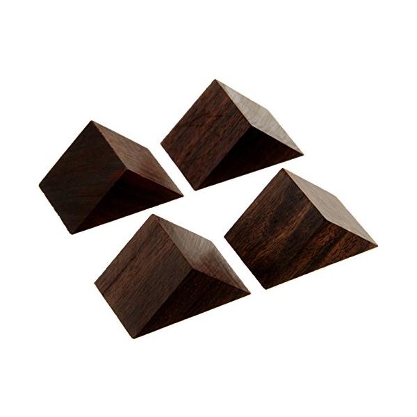他サイト： 山本音響工芸 黒檀製三角セッティングベース(4個入) PB-22PB-22の商品画像