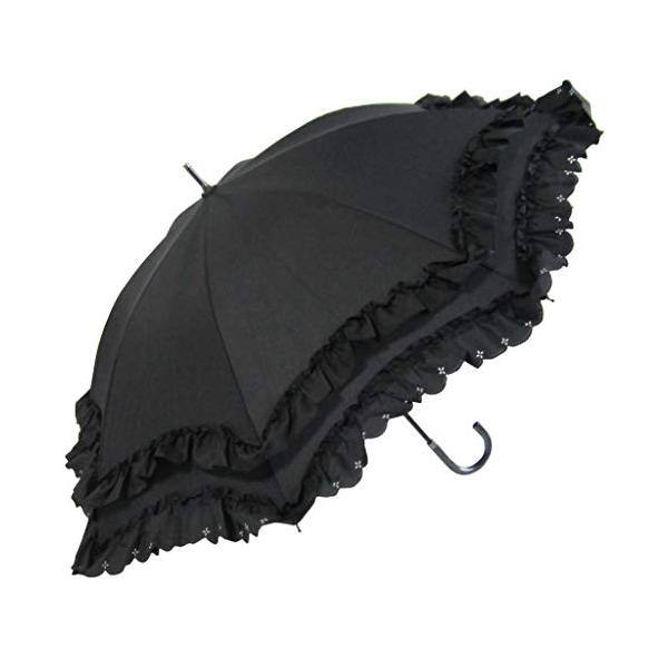 ※併売のため、在庫切れの際はご了承ください。発送委託により倉庫業者がお届けする場合がございます※カラー：ピンク/サックス/生成り/黒　親骨：50cm×8本骨生地：ポリエステル100%　生地効果：紫外線遮蔽率90％骨素材：親骨-鉄　受骨-鉄　...