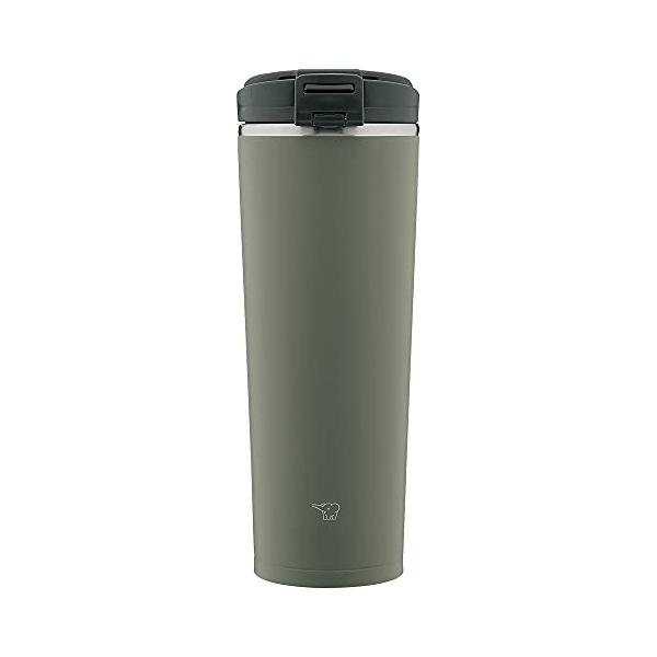 象印 (ZOJIRUSHI) 水筒 タンブラー キャリータンブラー シームレス フリップタイプ 0.4L フォレストグレー SX-KA40-HM