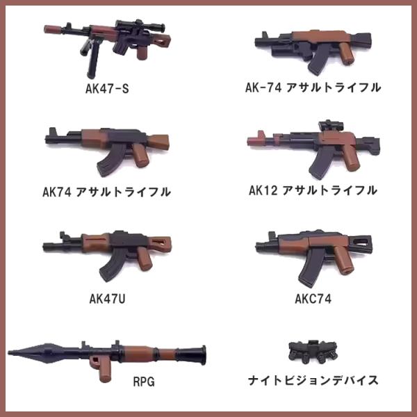 【互換品】 レゴ 互換 LEGO ブロック  8個 武器セット 第二次世界大戦 兵士 ミリタリー キット ブロック 互換 キット 互換品 シティ ミニフィグ