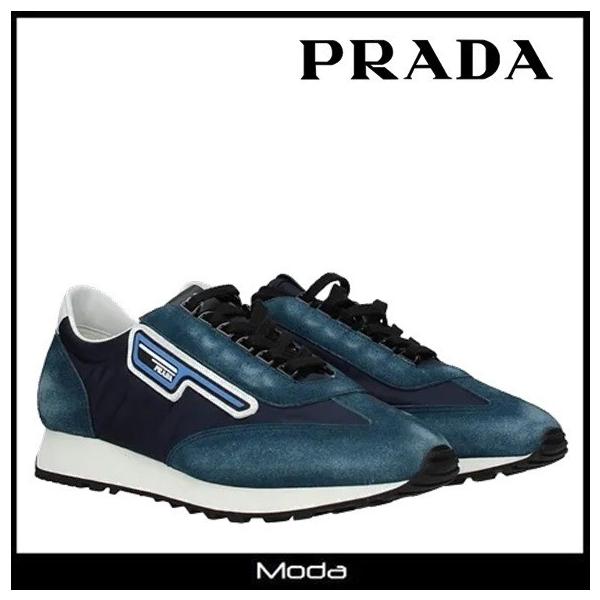 Prada プラダ スニーカー メンズ レースアップ ロゴ ローカット Www Anjouboisenergie Fr