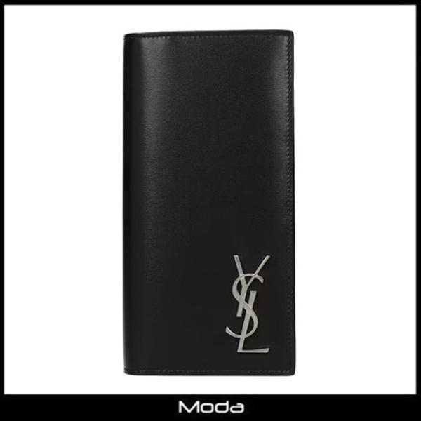 サンローラン 長財布 メンズ 黒 ブラック Saint Laurent 革 :74548301