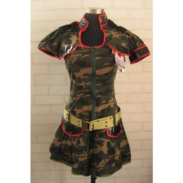 11 コスプレ衣装◆ ミリタリー迷彩 アーミー(軍服) 軍隊コスチューム (ワンピース・ ショートジャケット） 〜モダン屋金魚〜