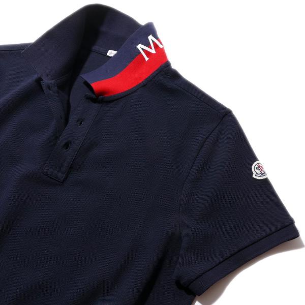 MONCLER（モンクレール） 鹿の子 ポロシャツ 8A70510 77Xネイビー