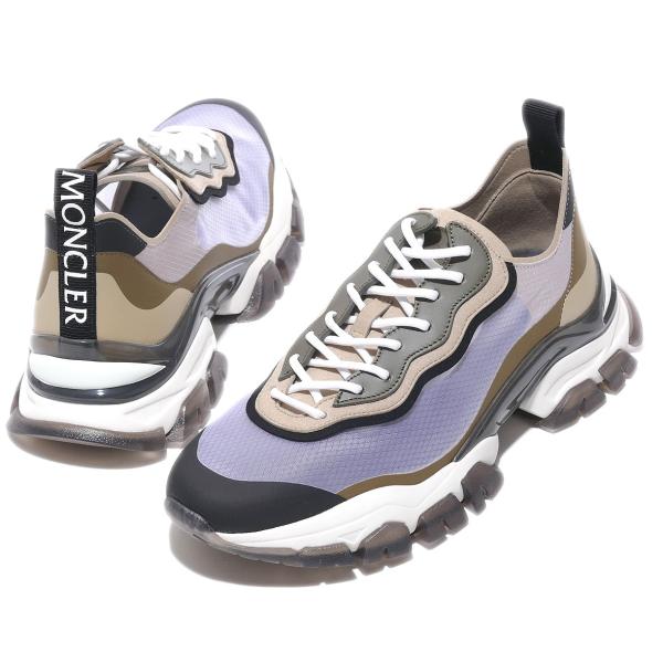 新品 MONCLER モンクレール ハイカット スニーカー カーキ LISSEX MONCLER（モンクレール） レザースニーカー LEAVE NO TRACE LIGHT 266