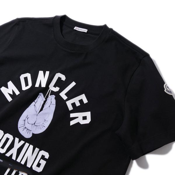 MONCLER 2020 モンクレール 半袖 Tシャツ トップス ブラック モンクレール(MONCLER)モンクレール Tシャツ 半袖Tシャツ 衣料品