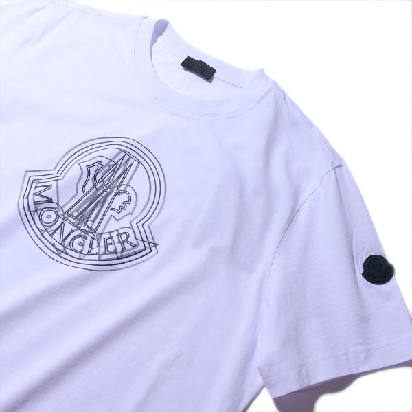 MONCLER（モンクレール） Tシャツ 8C00028 001ホワイト メンズ 半袖