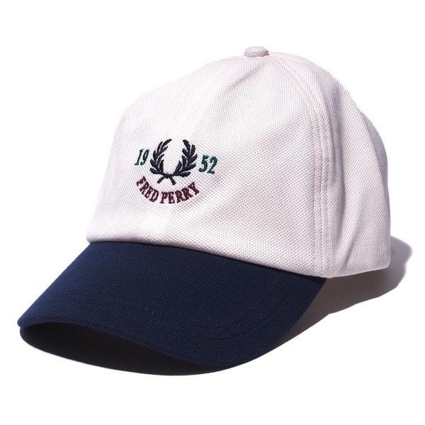 お値下げ中‼️美品⭐️FRED PERRY ホワイト ベレー帽 FRED PERRY（フレッドペリー） グラフィックピケキャップ HW9675 560