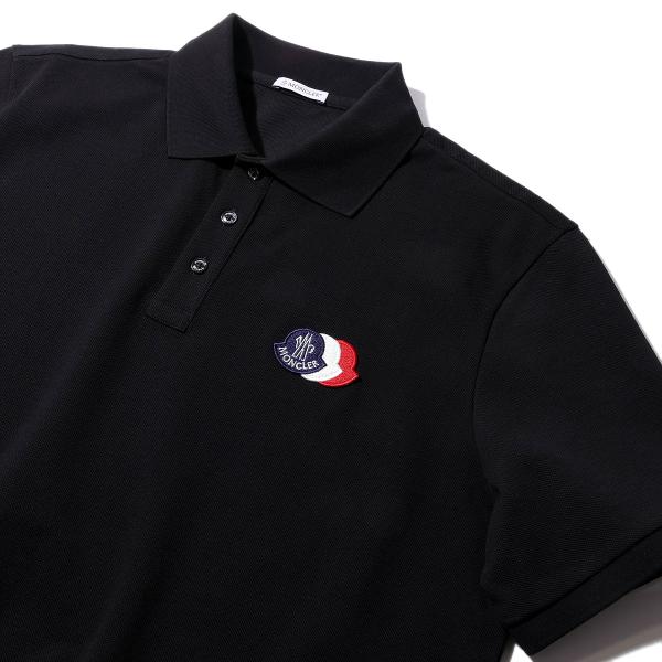 モンクレールポロシャツ MONCLER（モンクレール） ポロシャツ 8A00030 999ブラック メンズ ハイ
