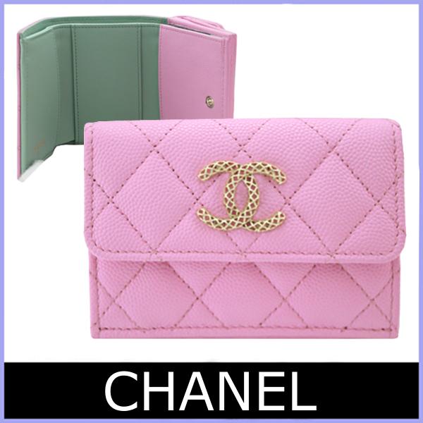 シャネル CHANEL 財布 新作 2023 春夏 三つ折り財布 ナノウォレット
