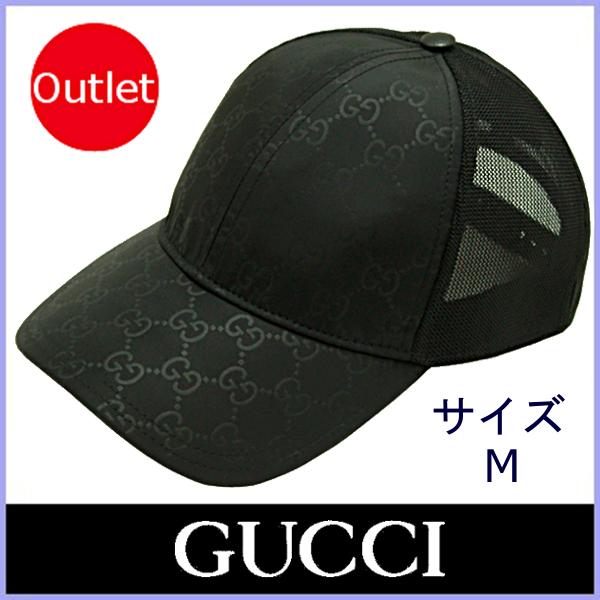 グッチ GUCCI キャップ ベースボール GGナイロン メッシュ メンズ レディース 帽子 サイズM 新品 アウトレット