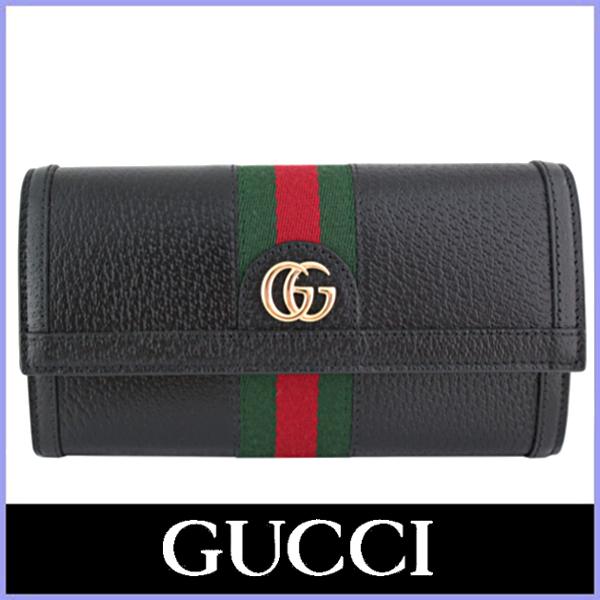GUCCI グッチ 財布 レディース 長財布 新品 黒/ブラック ウェブ GUCCI グッチ 財布 レディース 長財布 新品 黒/ブラック ウェブ