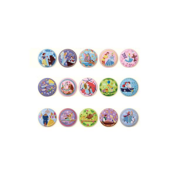 BANDAI ディズニー Disney Characters 刺繍缶バッジビスケット