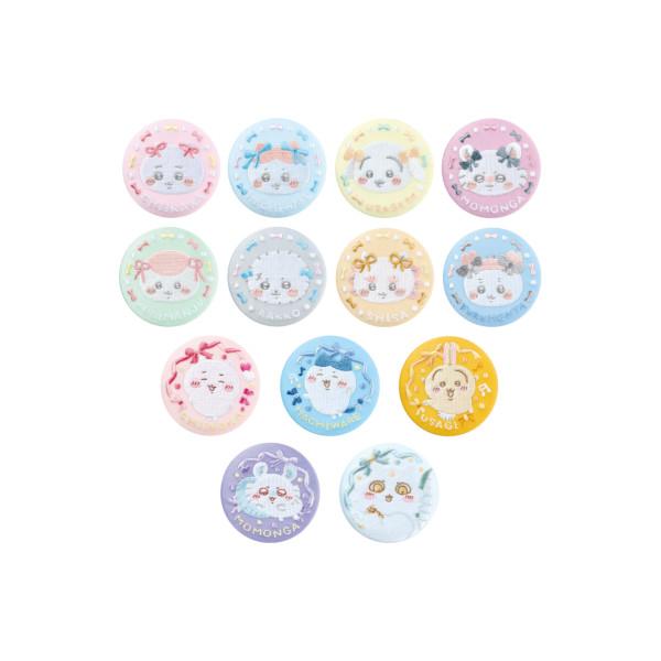 ちいかわ 刺繍缶バッジビスケット パート２　全１３種  バンダイ キャンディトイ　食玩