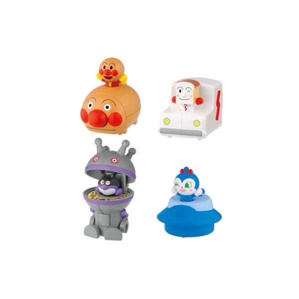 【新品未使用】超レア！BANDAI 進めアンパンマン 食玩 4種セット BANDAI（バンダイ） それいけ！アンパンマン スイッチでとびだす！進め