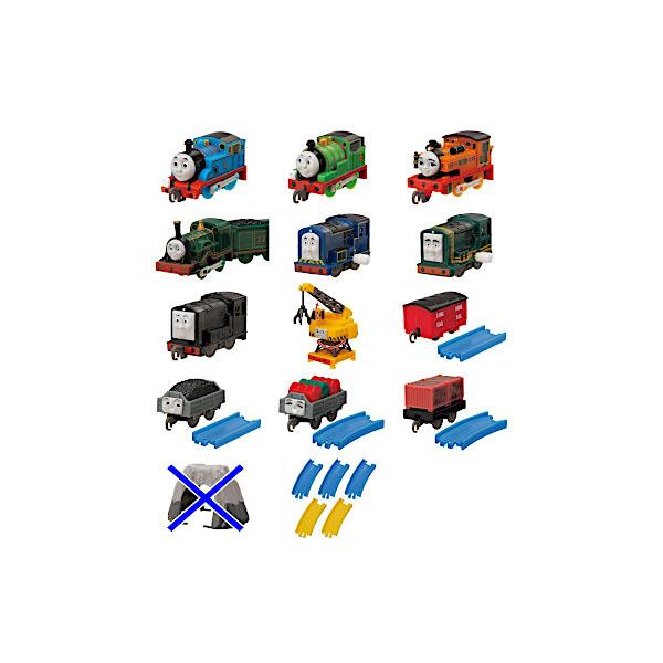 【カプセルプラレール　きかんしゃトーマス トーマス名コンビ？シドニーとパクストン編   全１４種(岩山トンネル　色違いVer.入り)】　　★☆ラインナップ☆★●　トーマス（連結パーツ付）●　パーシー（　　〃　　）●　ニア　（　　〃　　）●　...