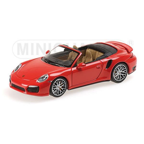 MINICHAMPS 1/43 (410062230) PORSCHE 911 TURBO S CABRIOLET 2013 RED