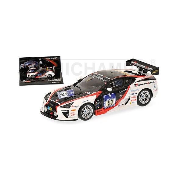MINICHAMPS 1/43 (437101651) LEXUS LFA GAZOO RACING 24H NURBURGRING 2010 #51