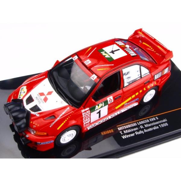ixo models 1/43 (KBI062) MITSUBISHI LANCER EVO5 Winner Rally Australia 1998