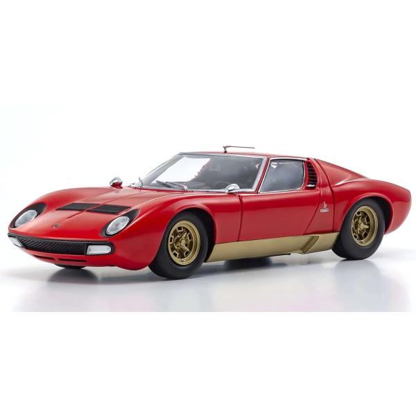 未展示品 京商 1/18 ランボルギーニ ミウラ P400 SV レッド 京商 KYOSHO 1/18 (KS08317RG) Lamborghini Miura P400SV Red/Gold