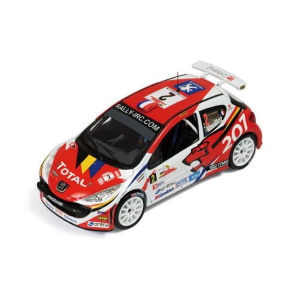 ixo models 1/43 (RAM348) PEUGEOT 207 S2000 #2 WINNER RALLY MADEIRA 2008 (2008 IRC CHAMPION)