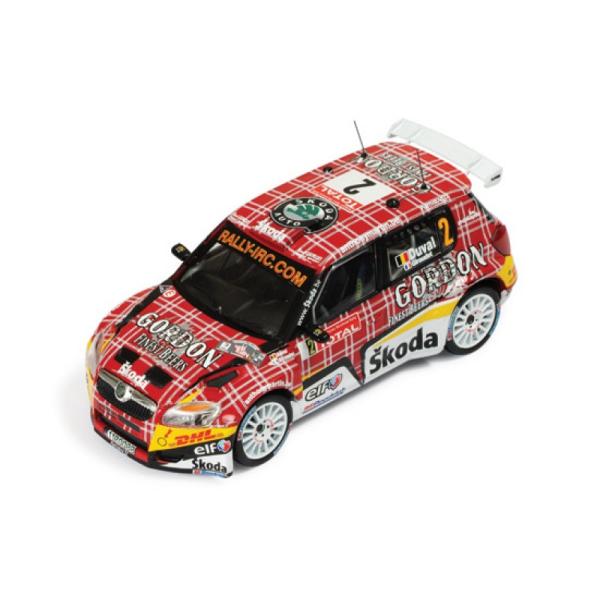 ixo models 1/43 (RAM388) SKODA FABIA S2000 #2 IRC YPRES RALLY 2009 F. DUVAL / GIRAUDET