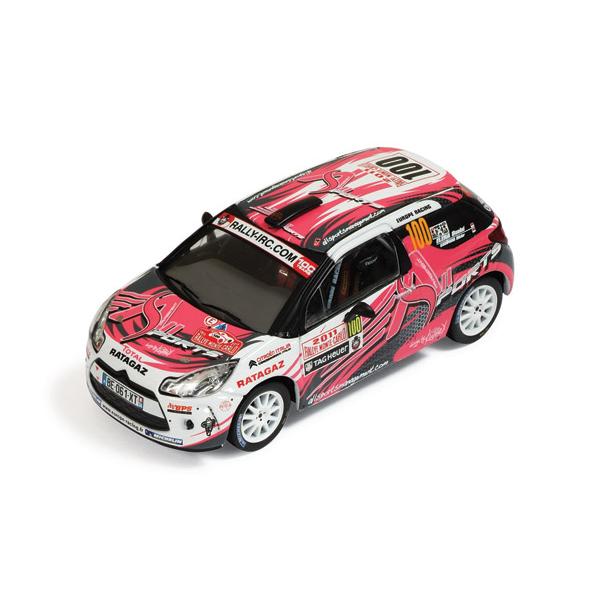 ixo models 1/43 (RAM460) Citroen DS3 R3 #100 Rally Monte Carlo IRC 2011