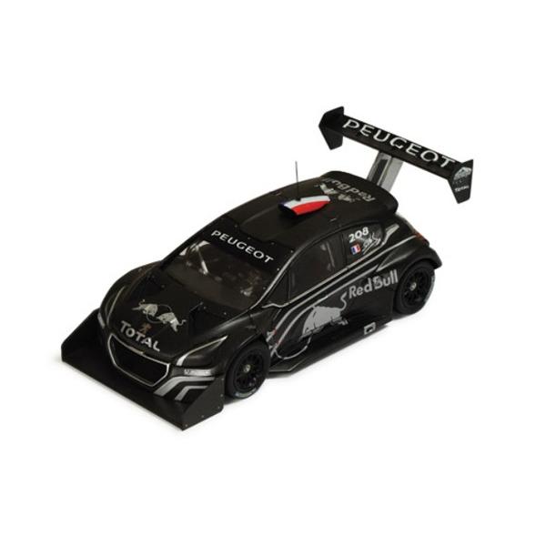 ixo models 1/43 (RAM562) Peugeot 208 T16 Pikes Peak 2013 Test Car (Black)