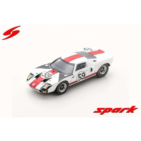 Spark 1/43 (S4537) FORD GT40 #59 24H LE MANS 1966