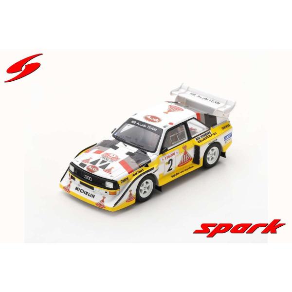 Spark 1/43 (S5190) Audi Sport quattro S1 E2 #2 4th Rally Monte Carlo 1986