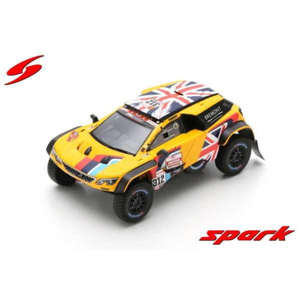 Spark 1/43 (S5627) Peugeot 3008 DKR Maxi #312 PH-Sport Dakar Rally 2019