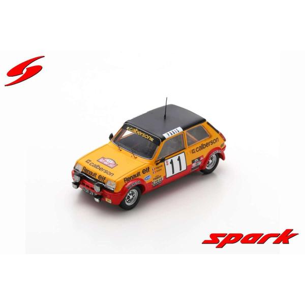 Spark 1/43 (S6038) Renault 5 Alpine #11 Monte Carlo Rally 1979