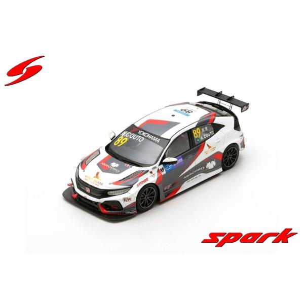 Spark 1/43 (SA184) Honda Civic Type R TCR #89 MacPro Racing Team WTCR Macau Guia Race 2018