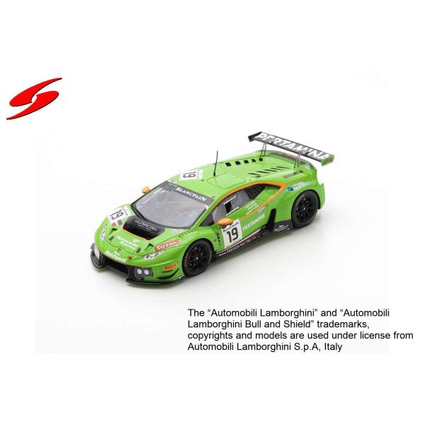 Spark 1/43 (SB282) LAMBORGHINI HURACAN GT3 #19 GRT GRASSER RACING TEAM 24H SPA 2015