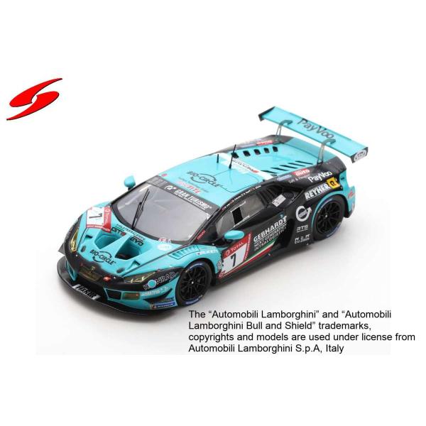 Spark 1/43 (SG576) LAMBORGHINI HURACAN GT3 EVO #7 24H NURBURGRING 2019