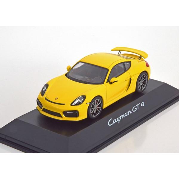 Schuco 1/43 (PORSCHEf) Porsche Cayman GT4 yellow