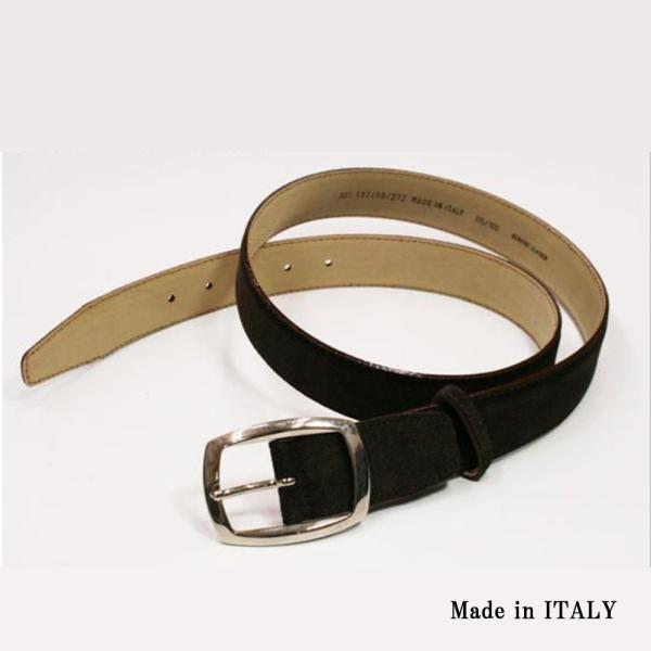 イタリア製ベルト牛革　茶色fattura　15